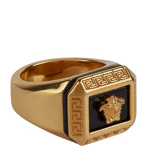 mens versace pinky ring|men Versace rings 14k gold.